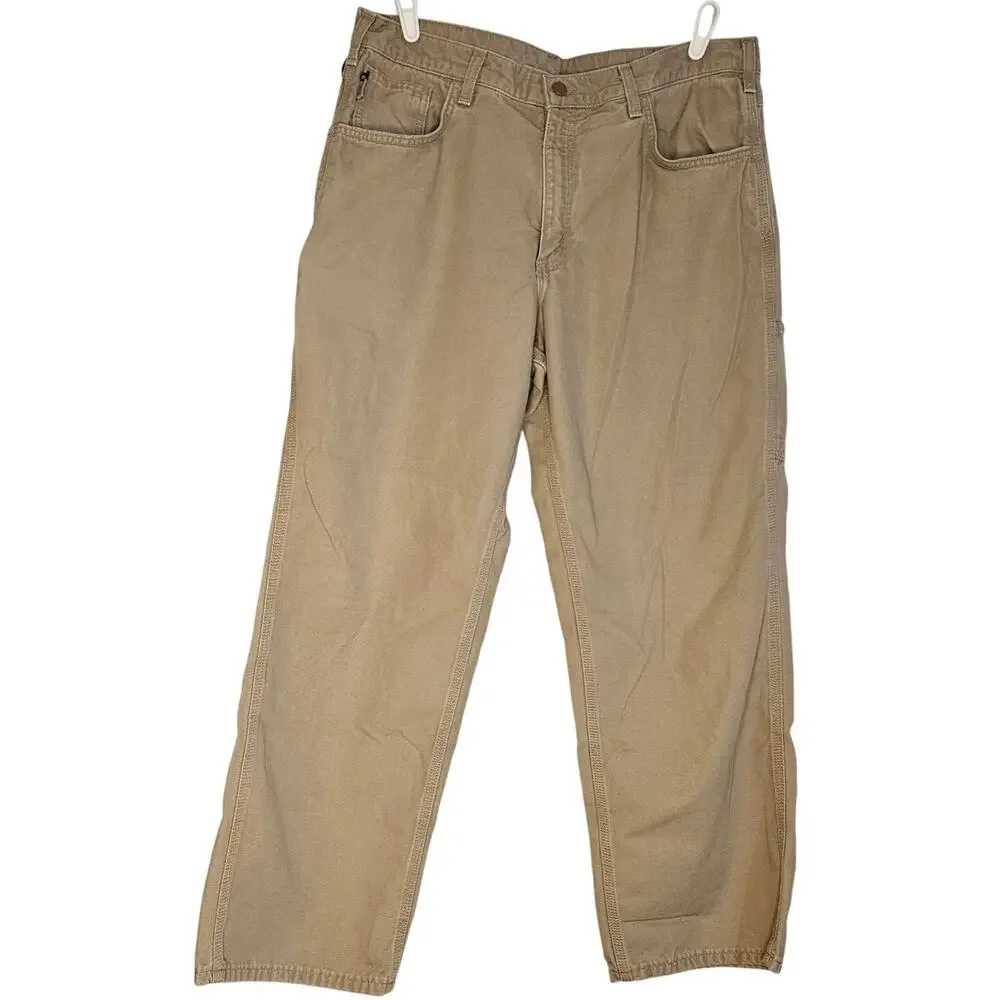 Carhartt Cat 2 Original Fit Flame Resistant Khaki Work pants size 36 x 30